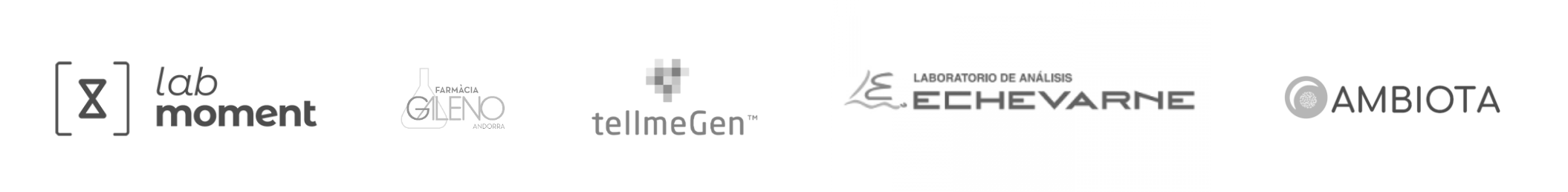 Lab Moment · Galeno · tellmeGen · Echevarne · Ambiota